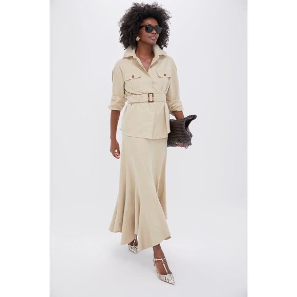 TUCKERNUCK Fawn Twill Brunswick Buttondown Size L NWT Retail $188 Tuckernuck - Picture 7 of 8